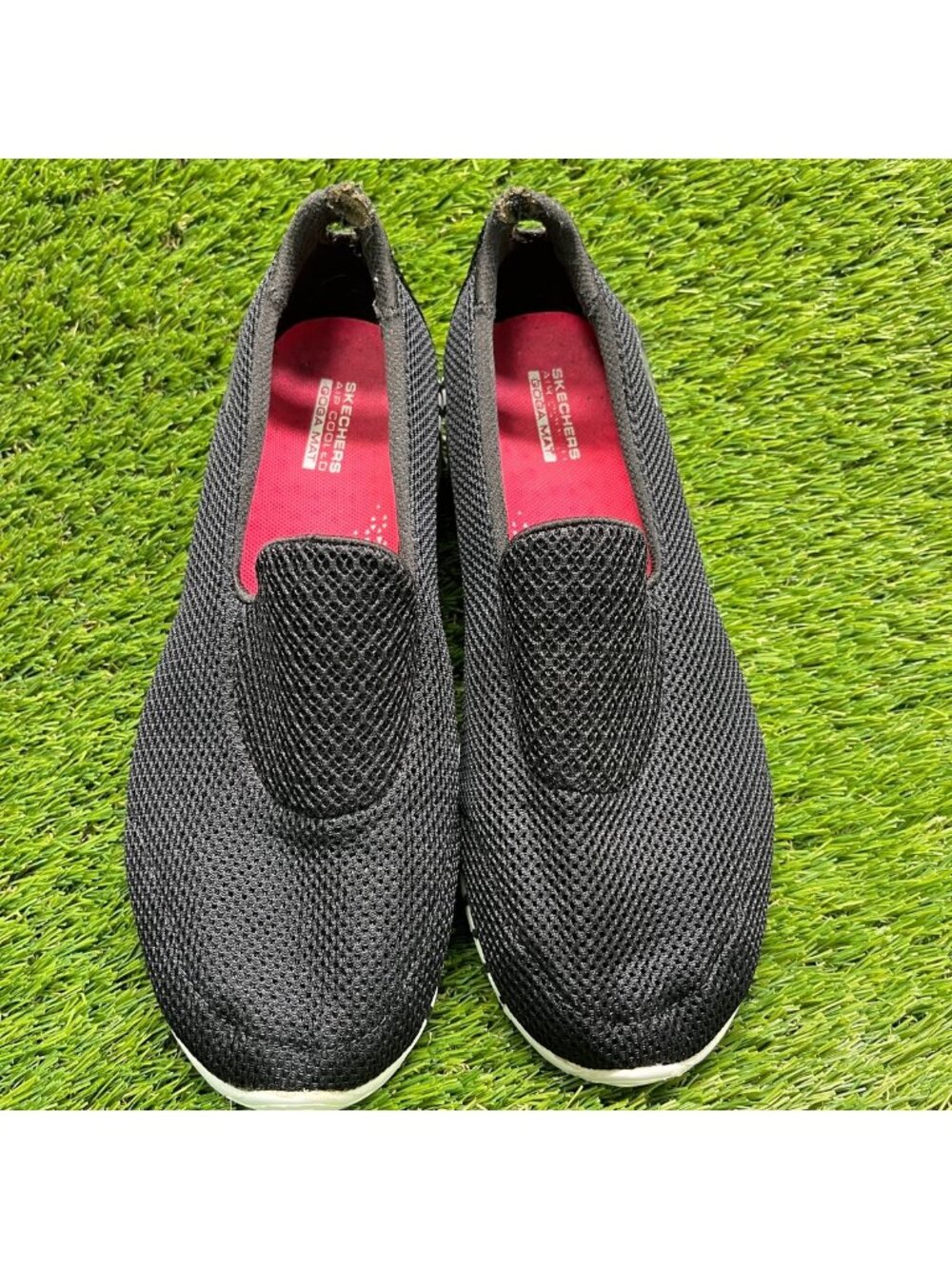 Skechers Go Walk Smart Womens Size 9 Black White Walking Casual Slip On Shoes